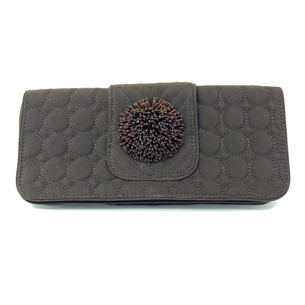 ❤️Vera Bradley NWOT Brown Quilted Clutch.
